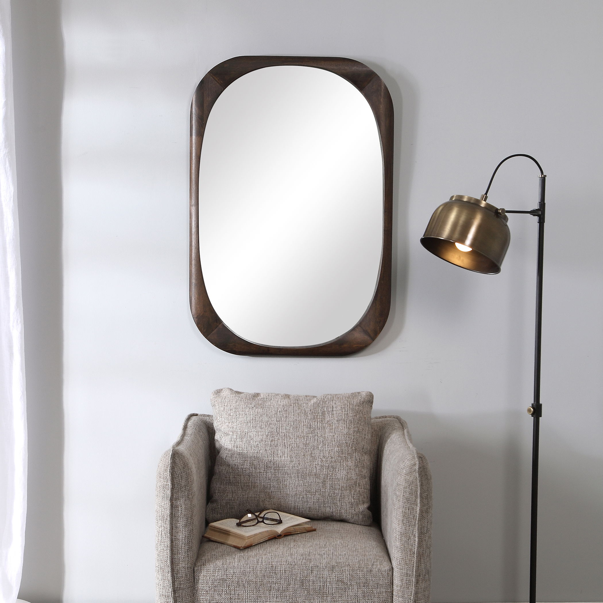 Sheldon Mid-Century Mirror large image 