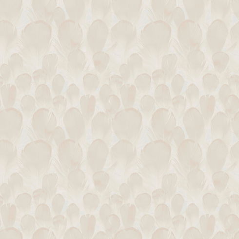 Feathers Cream Wallpaper