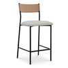 Foley Counter Stool White, Counter & Bar Stool by Moe's Home, 18.75" width x 38.5" height x 19.57" depth thumbnail 2