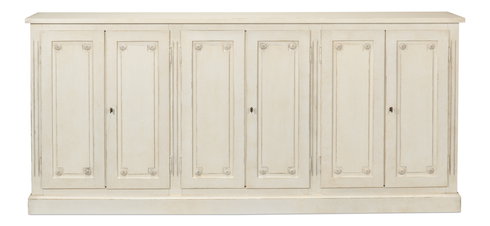 Bellagio Sideboard,96", White/White