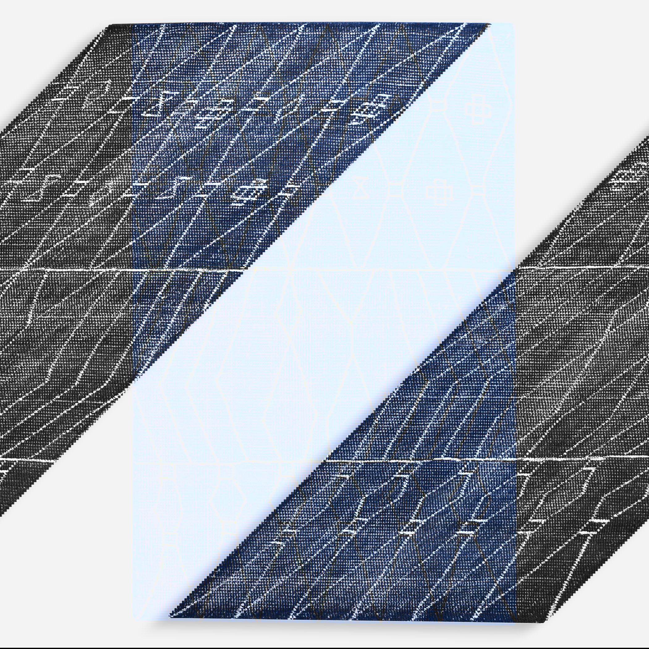 Fressia Blue 5 X 8 Rug, by Uttermost, 5' width x 8' height x 0.37" depth View 1