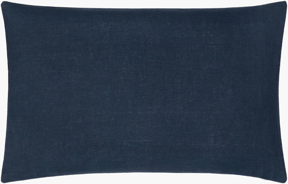 Linen Solid Lumbar Pillow, Decorative Pillow by Surya, 13" length x 20" width