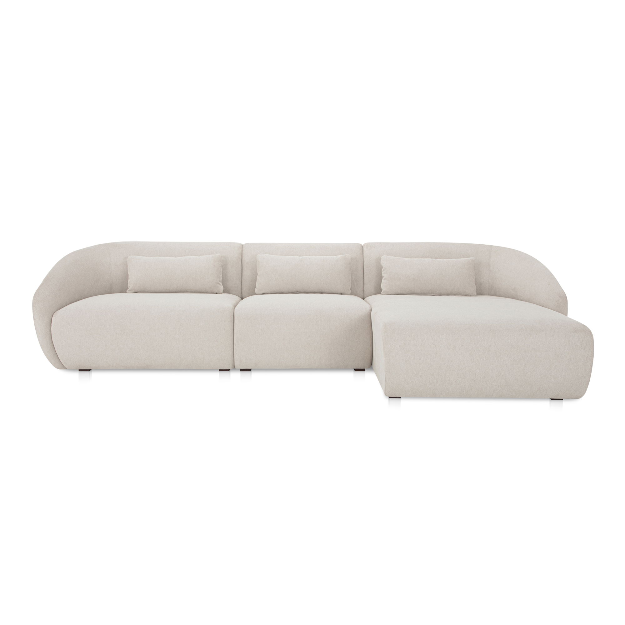 Amelia Lounge Modular Right Sectional Warm White large image 