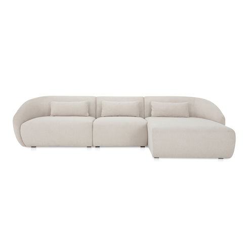 Amelia Lounge Modular Right Sectional Warm White