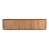 Theo Media Bench Natural, Media Console by Moe's Home, 80" width x 18" height x 18" depth thumbnail 1