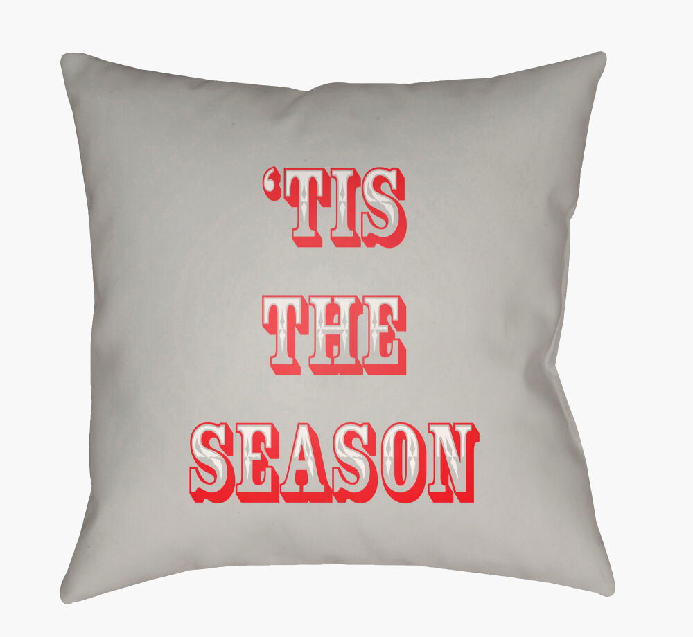Tis The Season II Accent Pillow, Decorative Pillow by Surya, 18" length x 18" width