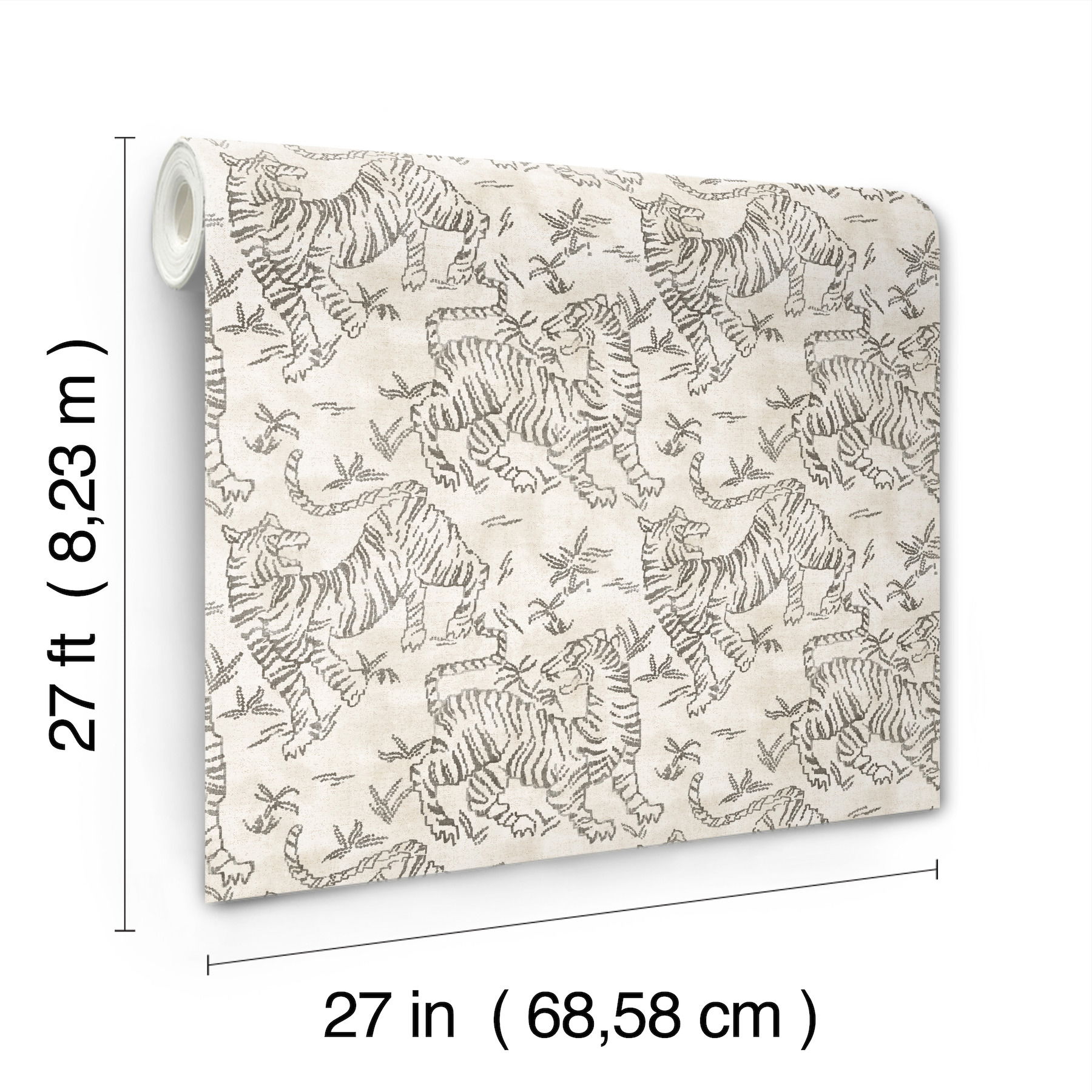 Orly Tigers White Wallpaper large image 
