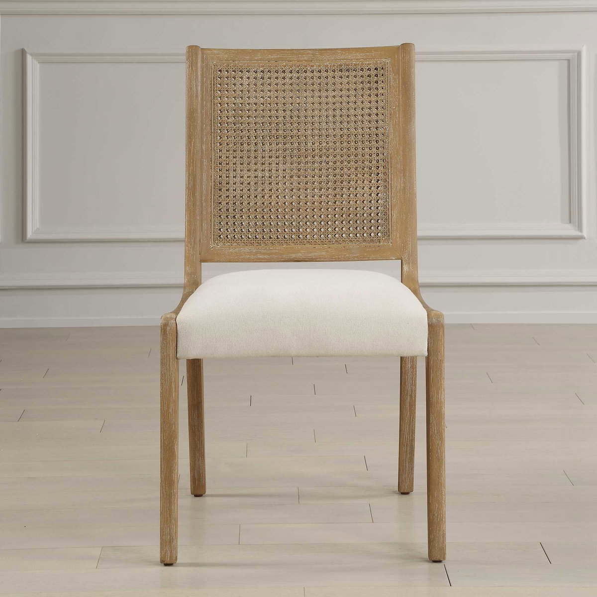 Interweave Rattan Dining Chair, by Uttermost, 19" width x 36" height x 25" depth View 2