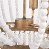 Rhone Gold Metal and Wood Beaded Chandelier thumbnail 9