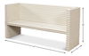 Stacked Bench, Antique White thumbnail 6