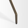 Serre Marble Top 3 Prong Gold Metal Base End Table thumbnail 7