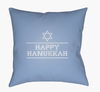 Happy Hannukah II Accent Pillow, Decorative Pillow by Surya, 18" length x 18" width thumbnail