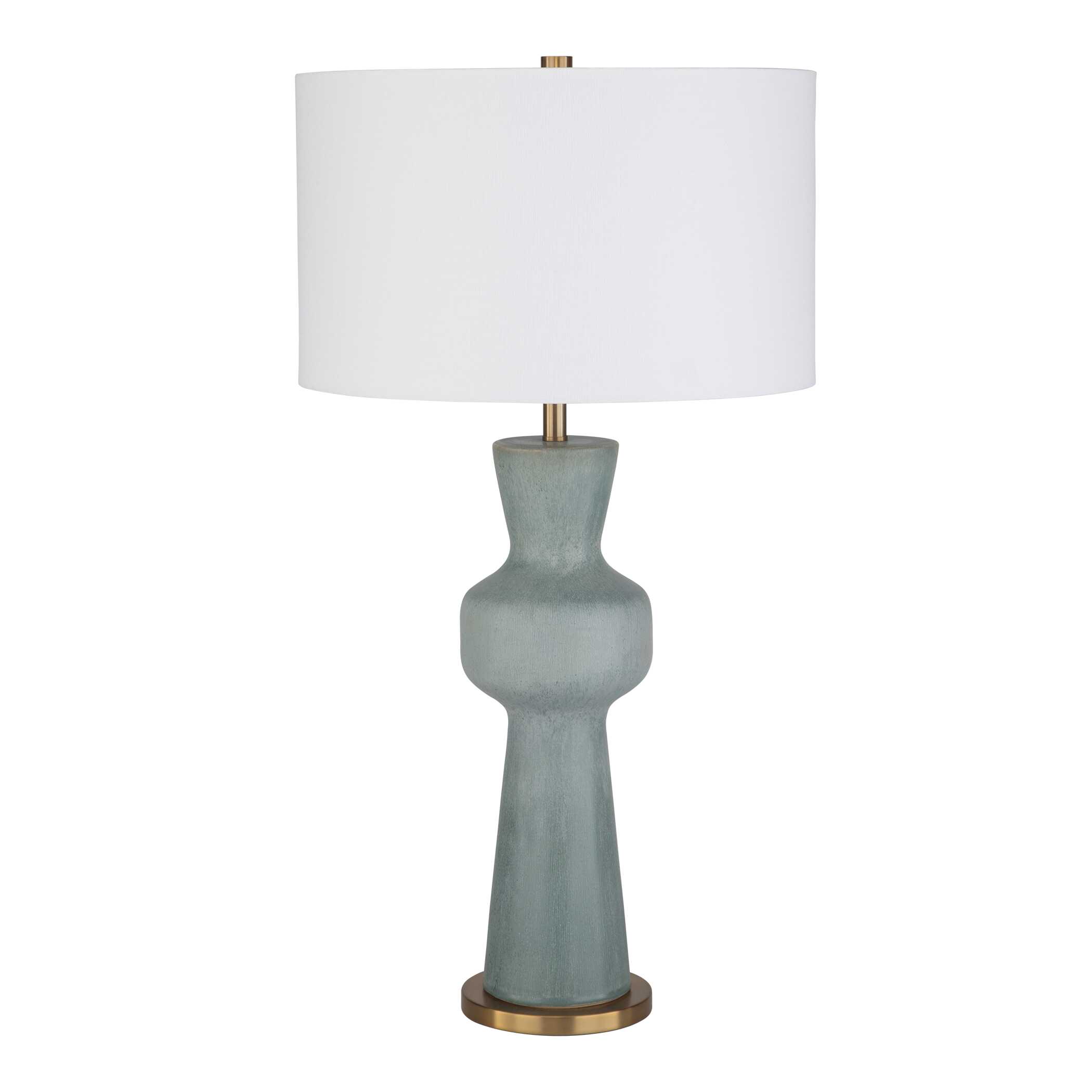 Pollard Slate Green Table Lamp, by Uttermost, 16" width x 29.75" height x 16" depth View 5