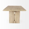 Aida 84L Light Brown Wood Dining Table thumbnail 5