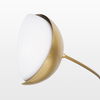 Cybill Brushed Brass with White Metal Shades 2-Light Chandelier thumbnail 8