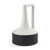 Burton 13.1H Large White and Black Ceramic Jug Vase, Decorative Jar by Mercana, 7.87" length x 7.87" width x 11.61" height thumbnail 1