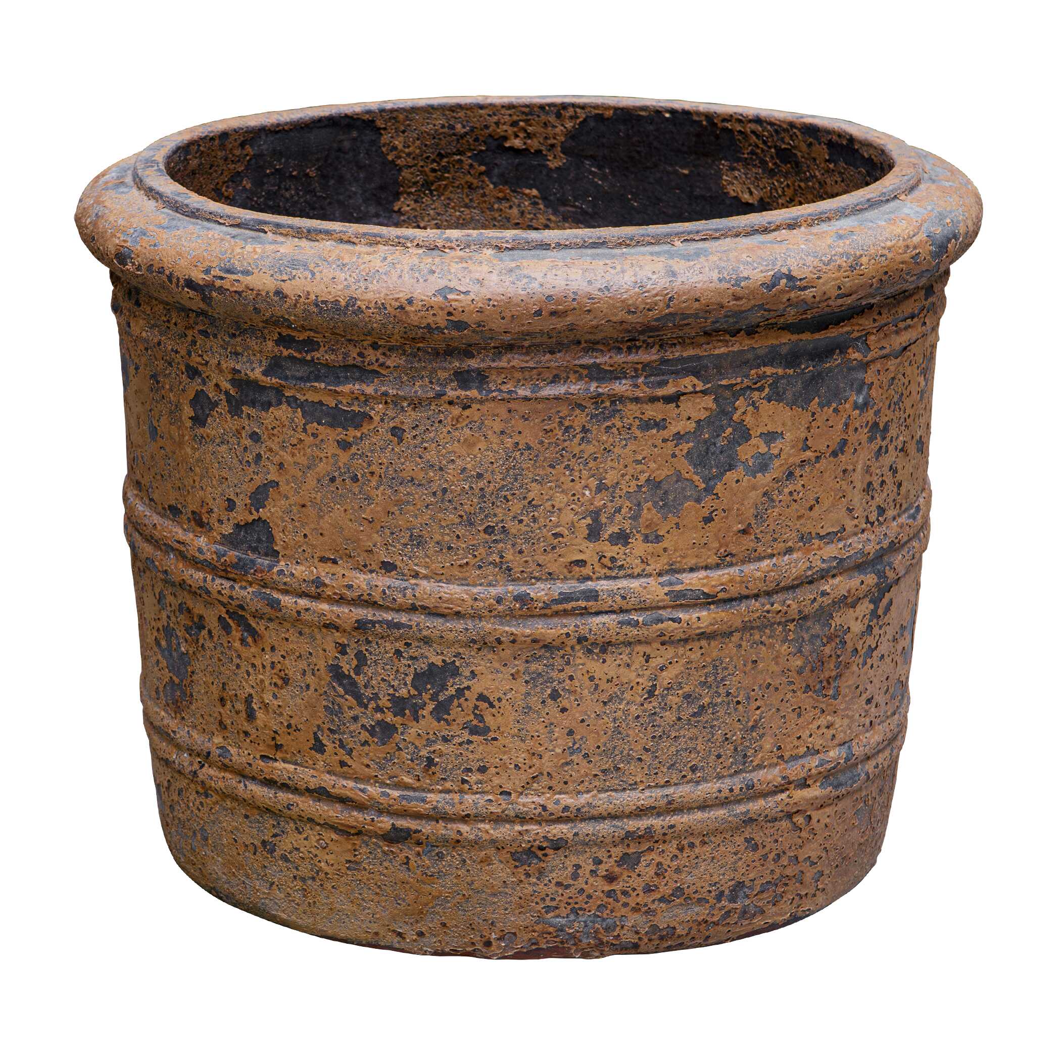 Weathered Relic Rustic Outdoor Planter, Decorative by Uttermost, 19.5" width x 16" height x 19.5" depth View 4