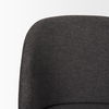 Shannon Dining Chair with Gray Fabric & Matte Black Metal thumbnail 8