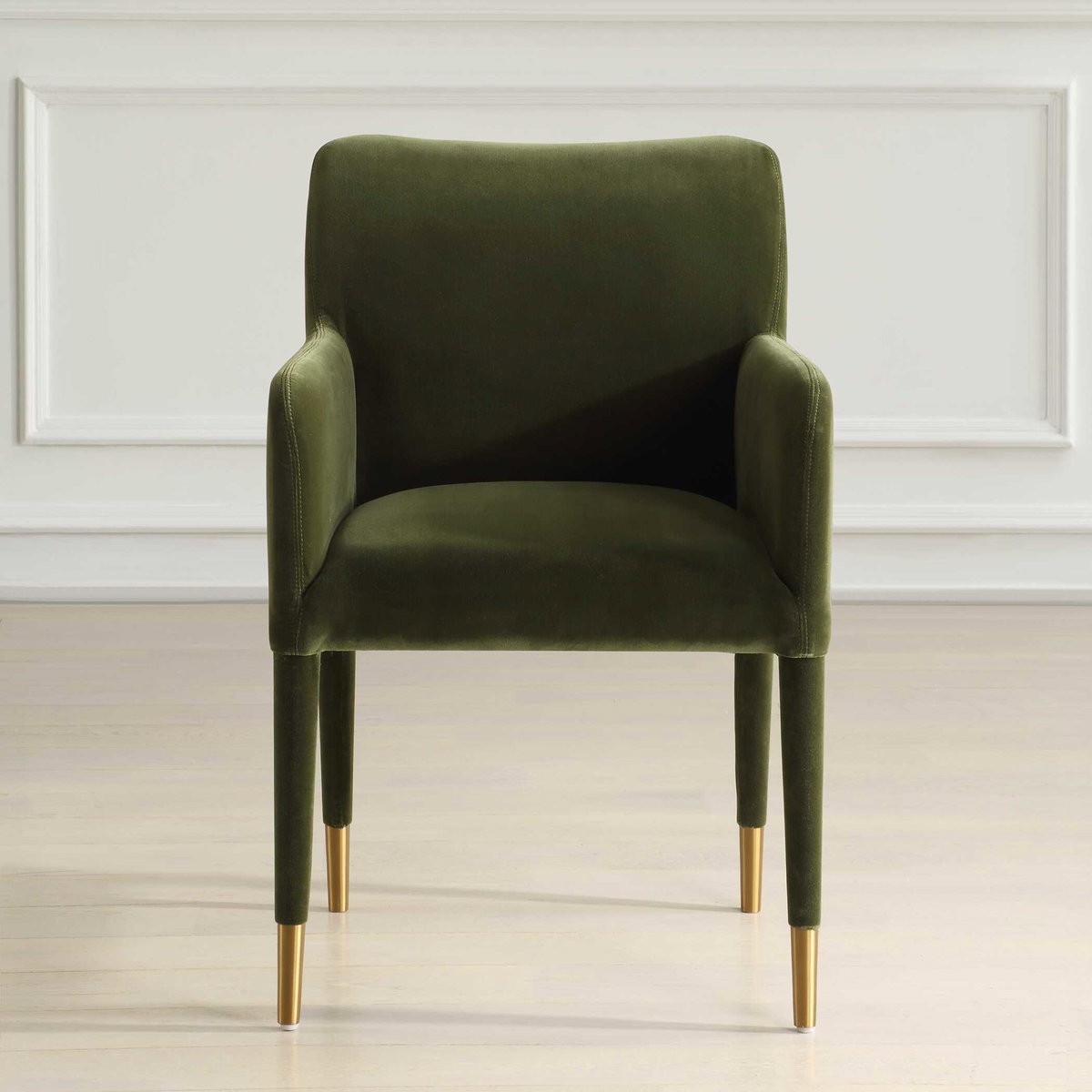 Conifer Moss Dining Arm Chair, Furniture by Uttermost, 23" width x 34" height x 24" depth View 2