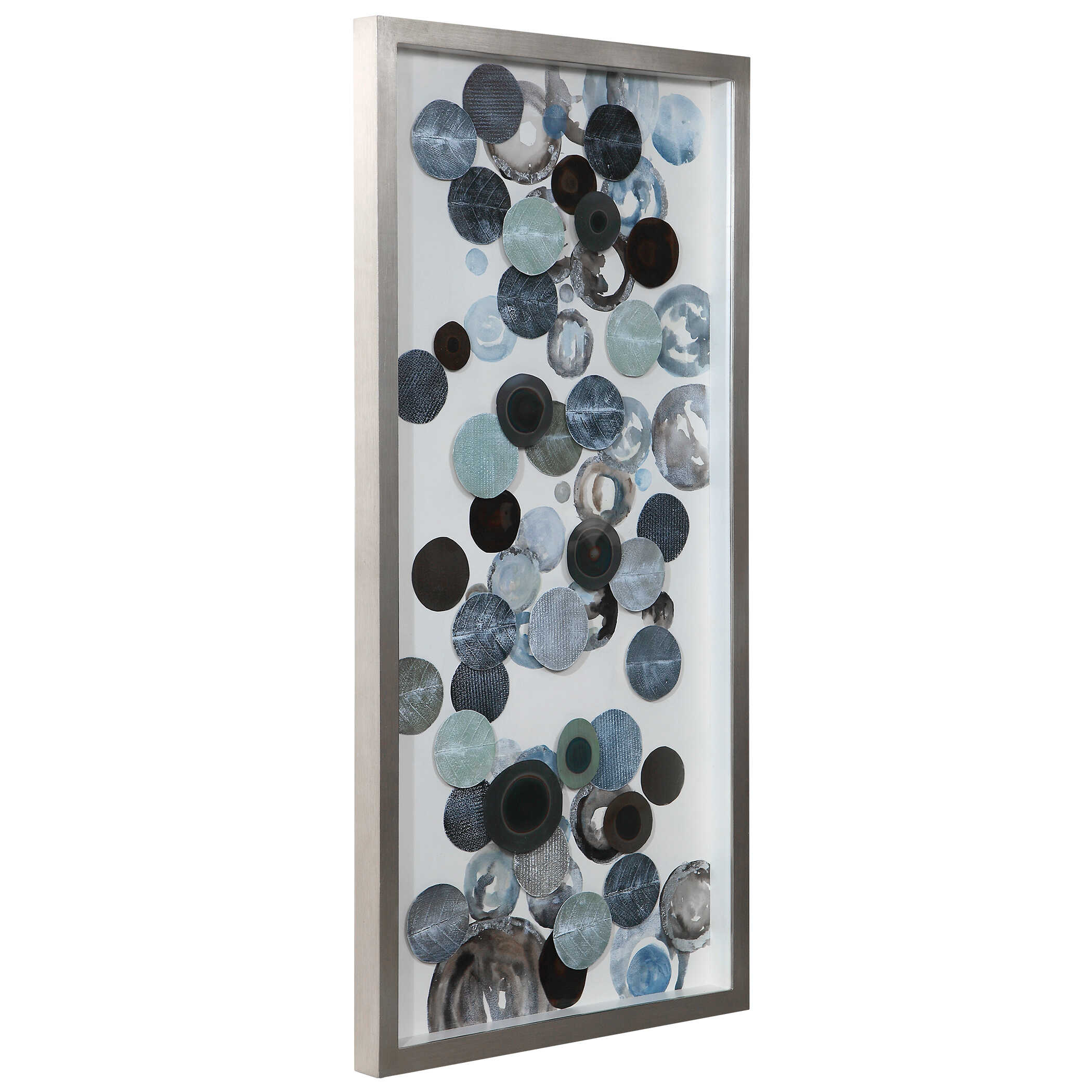 Kella Modern Shadow Box, Sculptural Wall Art by Uttermost, 58.5" width x 28.5" height x 2.2" depth View 4