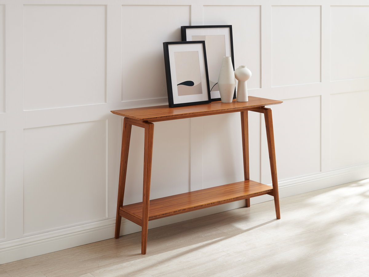 Antares Console Table, Amber, by Greenington, 14" length x 46" width x 32" height View 4