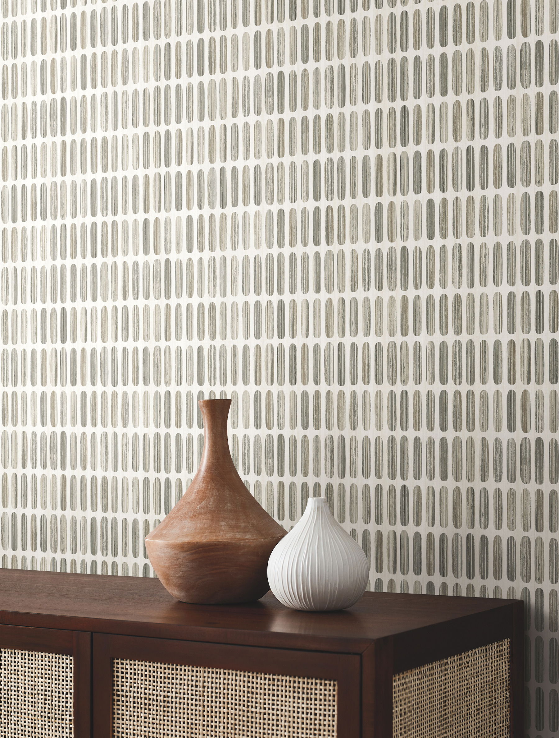 Petite Pergola Grey & Taupe Wallpaper large image 