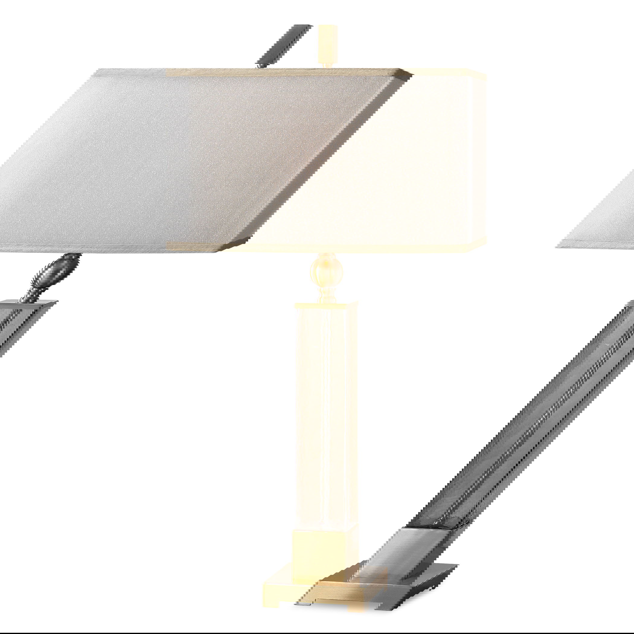 Caecilia Amber Glass Table Lamp large image 