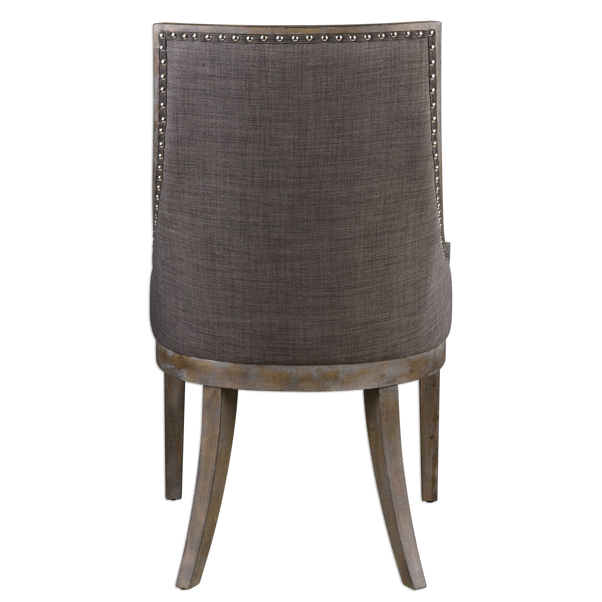 Aidrian Charcoal Gray Accent Chair, Furniture by Uttermost, 22.5" width x 39.5" height x 26.5" depth View 6