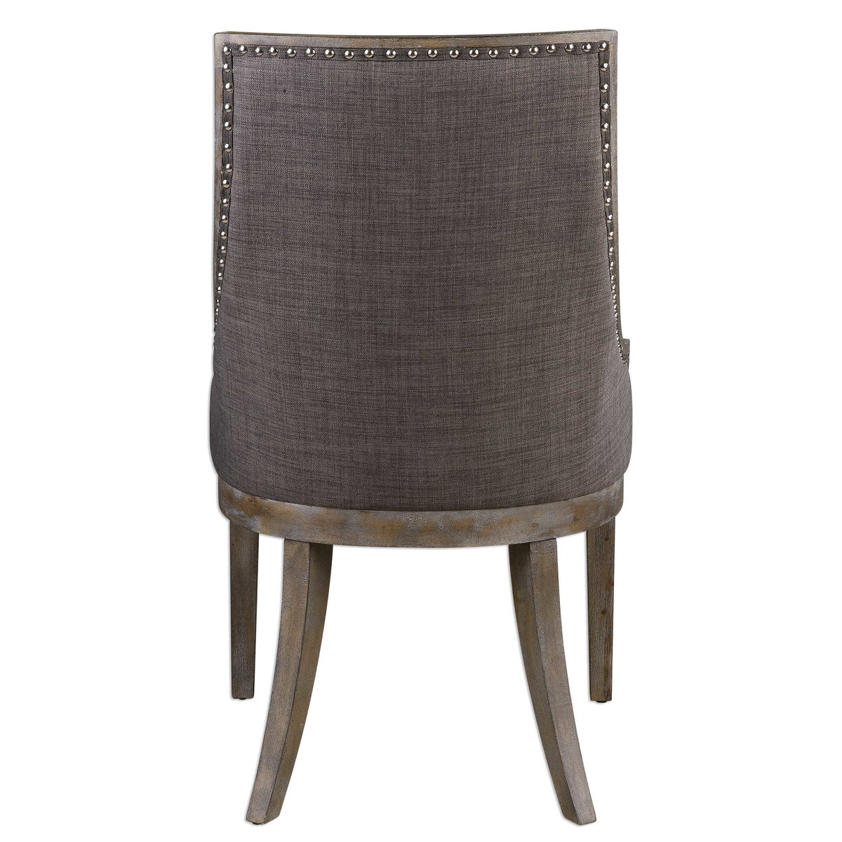 Aidrian Charcoal Gray Accent Chair, Furniture by Uttermost, 22.5" width x 39.5" height x 26.5" depth View 6