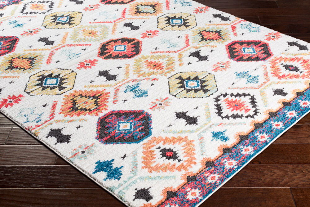 Moroccan Shag Machine Woven Rug, by Surya, 1'3.75" length x 1'3.75" width