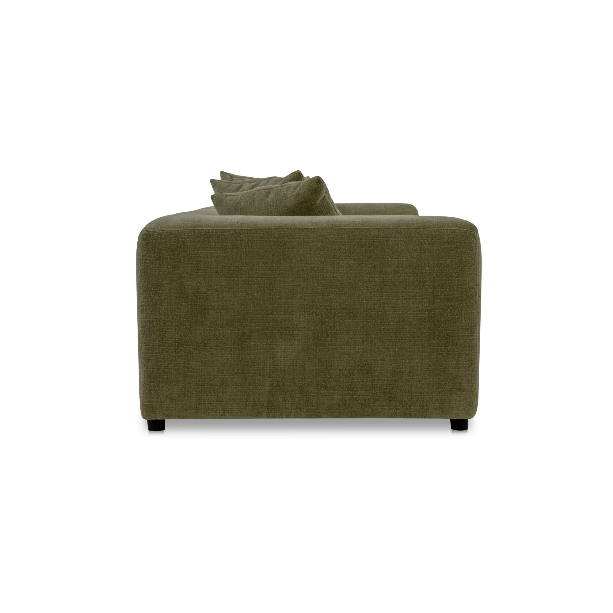 Davie Sofa Olive, Sofas & Sectional by Moe's Home, 104" width x 30.7" height x 43.3" depth View 4