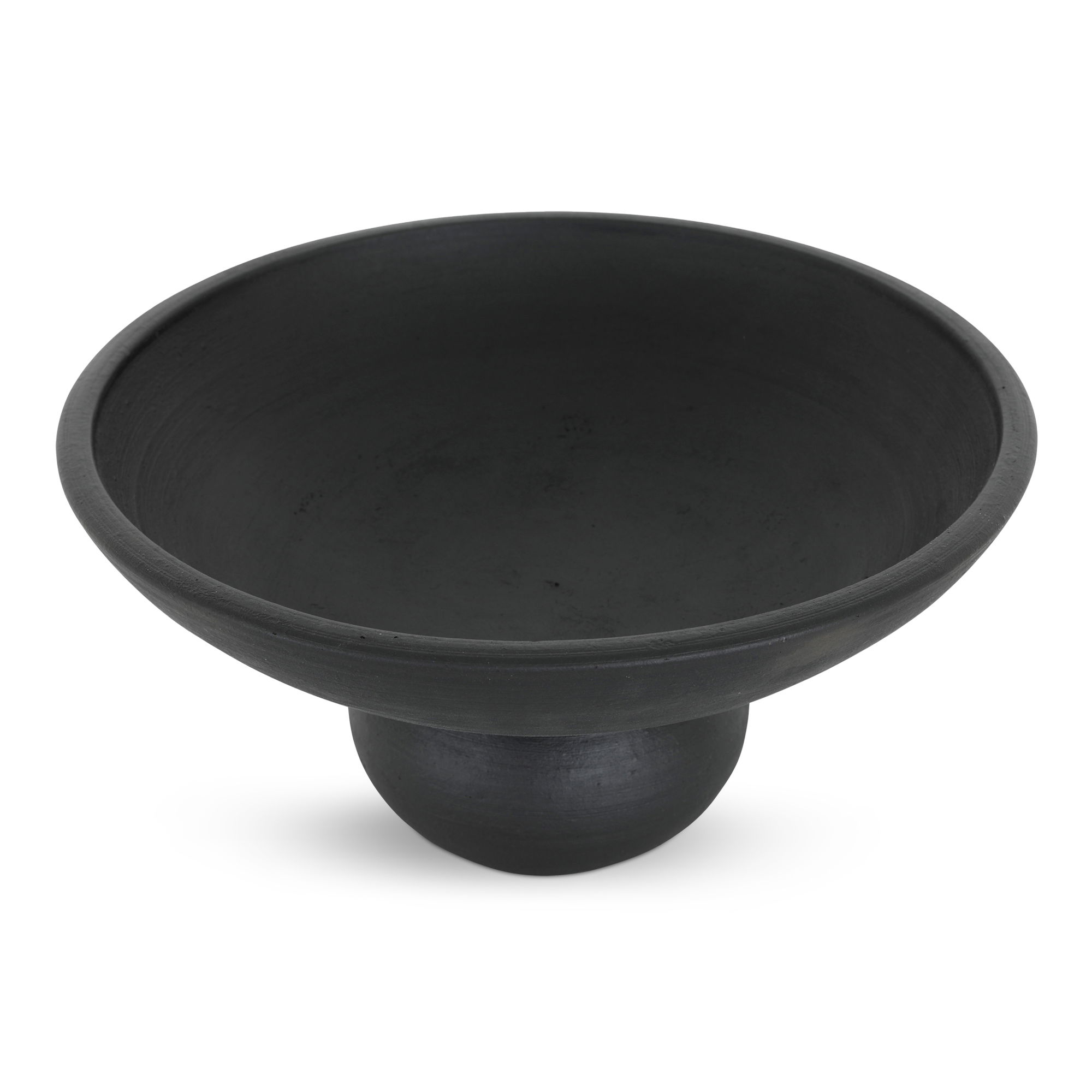 Asha Decorative Bowl Black Terracotta large image 