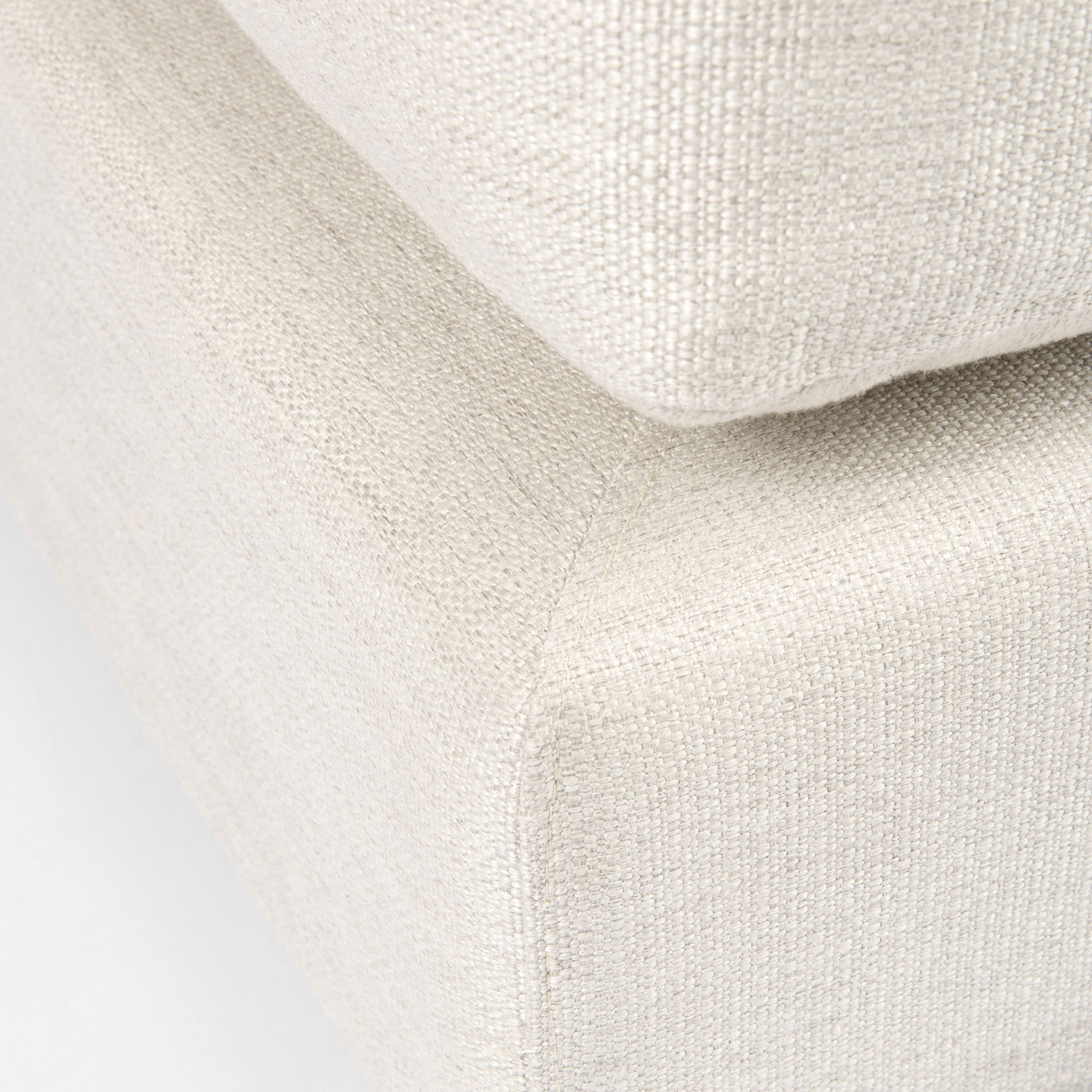 Valence  Beige Full Size Ottoman Sectional Piece, Sectional Sofa by Mercana, 38.58" length x 38.58" width x 17.72" height View 10