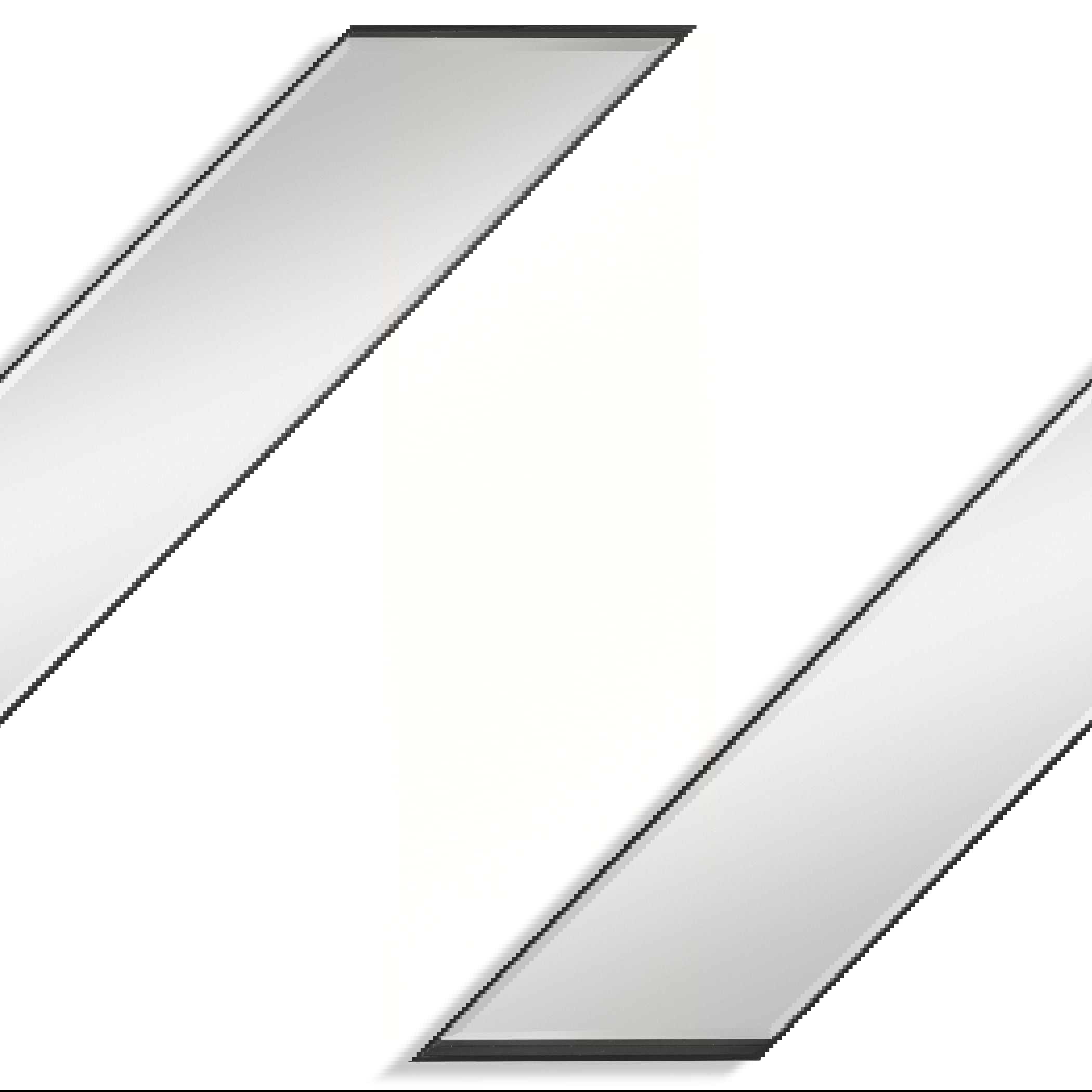 Kahn Oversized Black Rectangular Mirror large image 