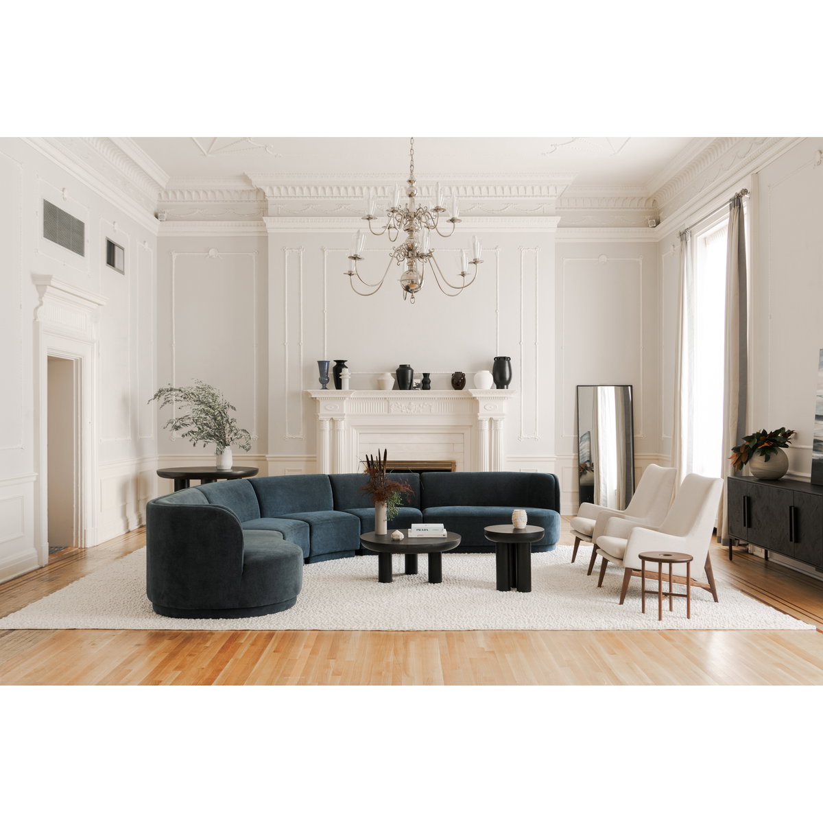 Rocca Side Table Black, Side & End Table by Moe's Home, 19.75" width x 19.75" height x 19.75" depth View 6