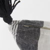 Kimia 14L x 26W White and Black Fabric Herringbone and Fringed Decorative Pillow Cover thumbnail 11