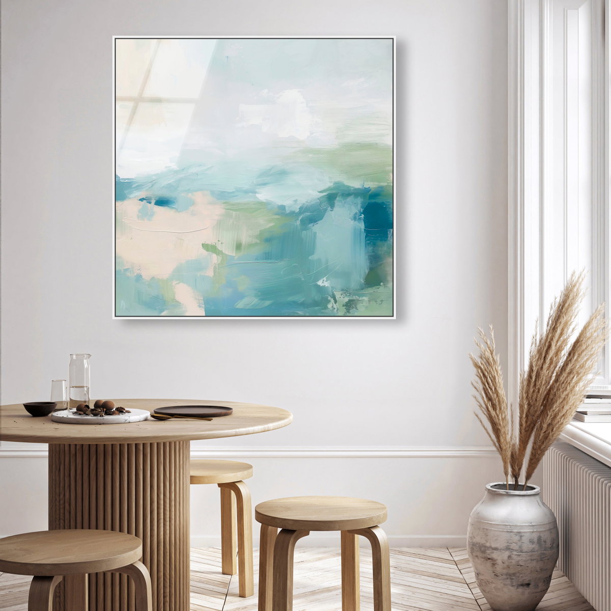 Turquoise Echoes I (No Embellishment), Art by Oliver Gal,  20x20 View 3