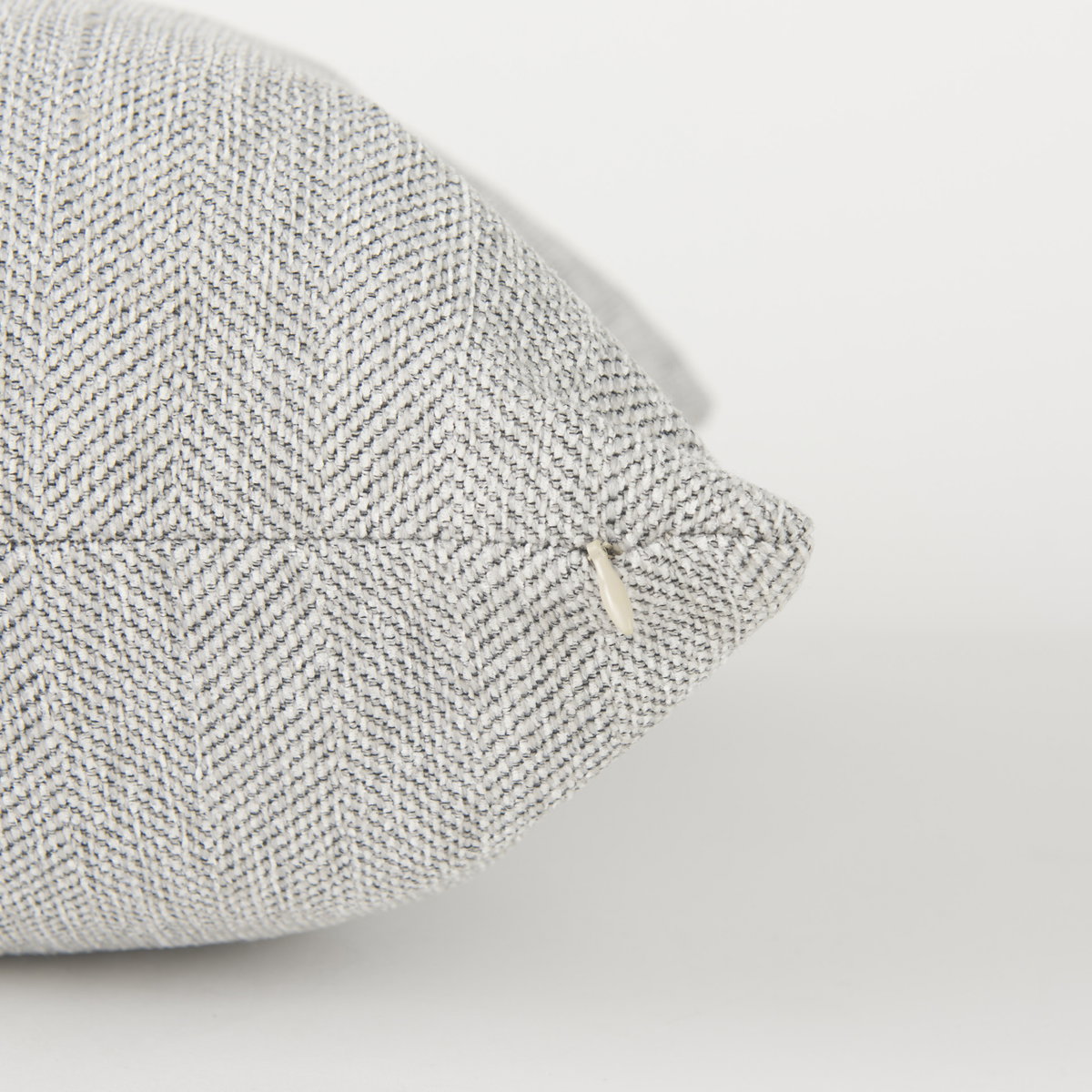 Valence Light Gray Throw Pillow Sectional Piece, Sectional Sofa by Mercana, 17.72" length x 0.39" width x 17.72" height View 11