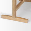 Viktor 94'L Light Brown Solid Wood Dining Table, by Mercana, 94" length x 42" width x 30" height thumbnail 11