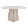 Himari Outdoor Dining Table Ivory, by Dovetail, 55.1" width x 30" height x 55.1" depth thumbnail 1
