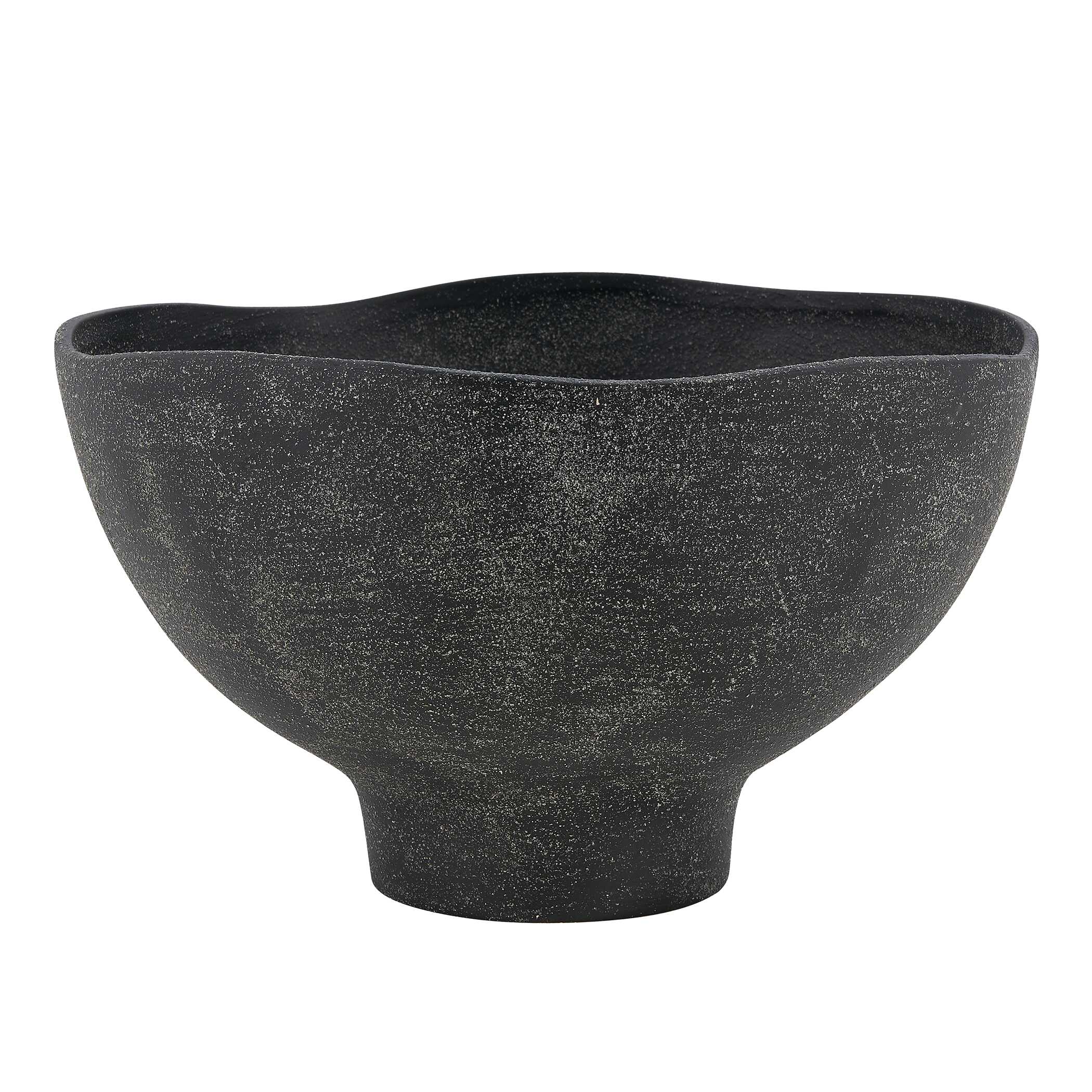 Komorebi Indoor-Outdoor Black Bowl, Decorative by Uttermost, 13" width x 8" height x 13" depth View 7