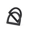 Locke Small Matte Black Metal Decorative Object, by Mercana, 5.12" length x 4.72" width x 5.31" height thumbnail 1