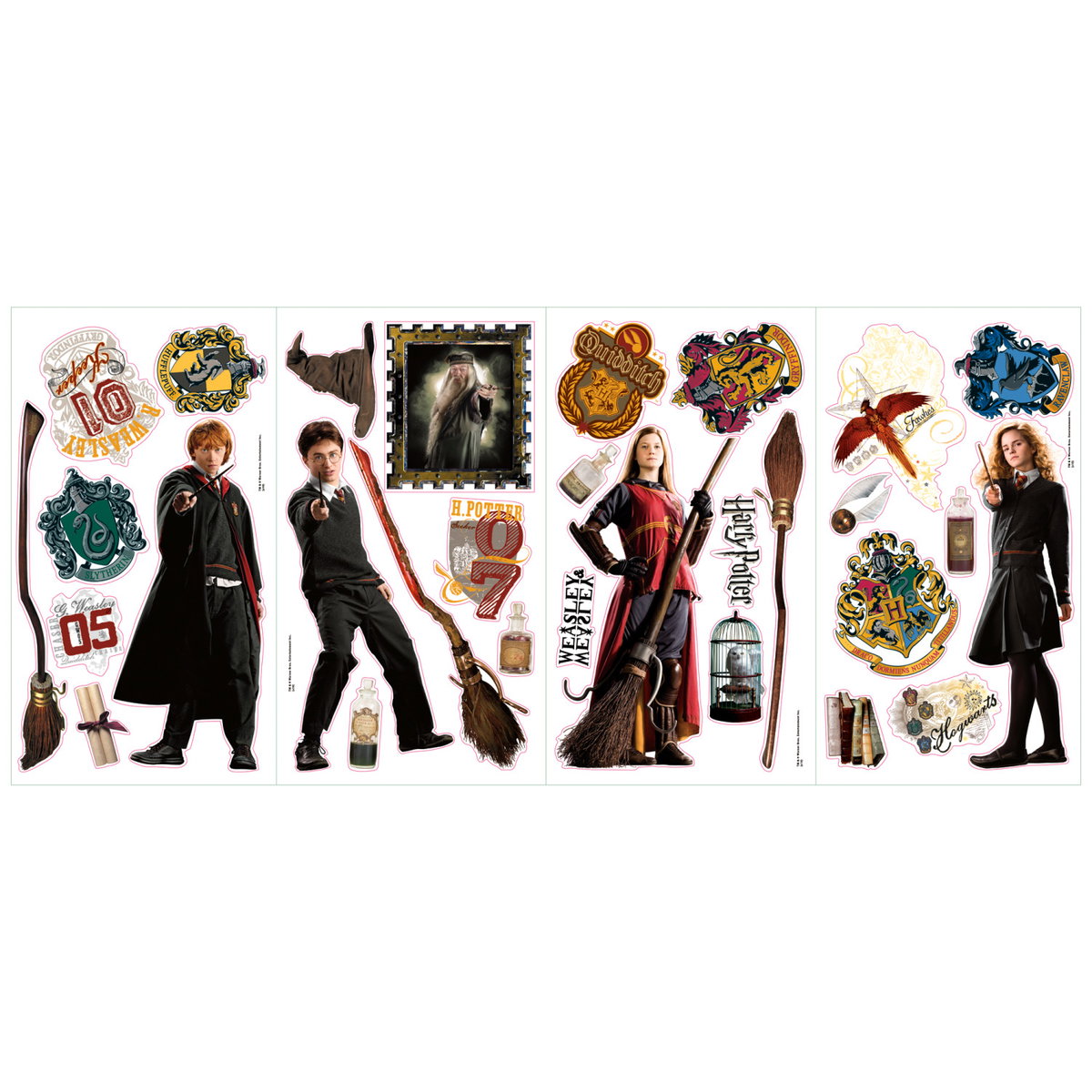 Harry Potter Wall Decals, by York Wall, 1'6" length x 10" width x 0.02" depth