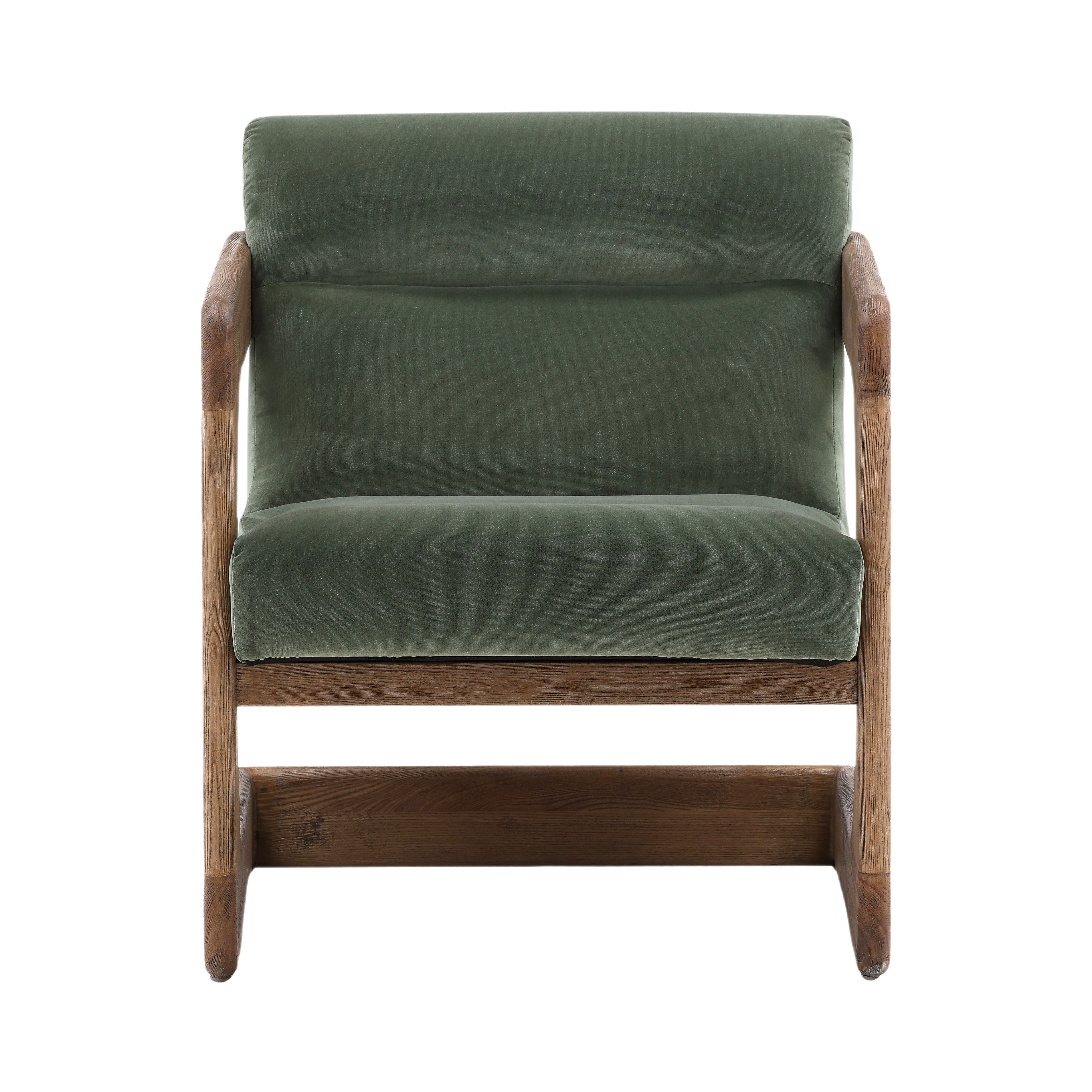 Bridges Occasional Chair Sage, Accent Chair by Dovetail, 24.25" width x 28.95" height x 31.8" depth View 2