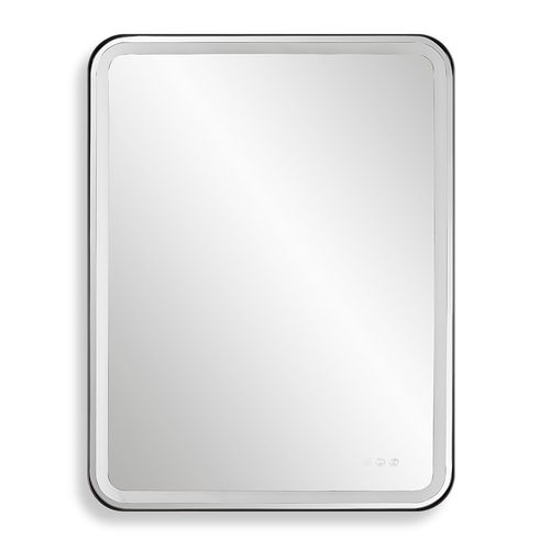 Crofton Lighted Black Large Mirror