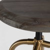 Revolve Brass Counter Stool, Counter & Bar Stool by Uttermost, 17" width x 24" height x 17" depth thumbnail 7