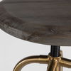 Revolve Brass Counter Stool, Furniture by Uttermost, 17" width x 24" height x 17" depth thumbnail 7