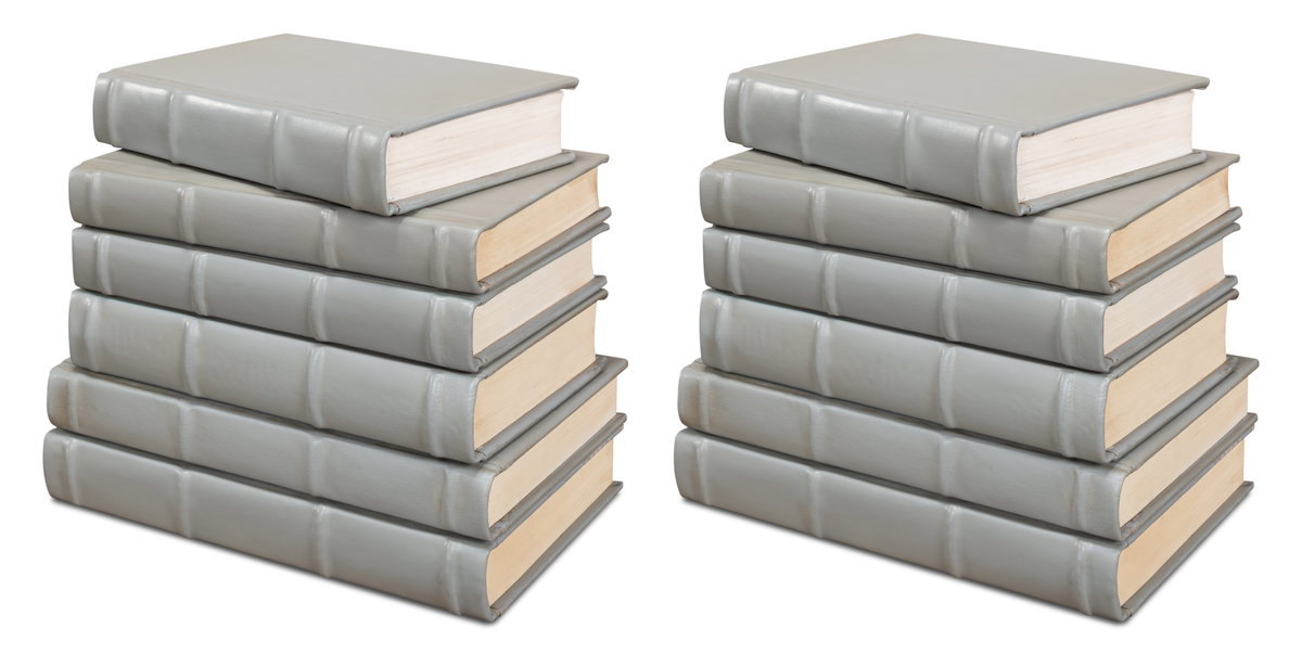 Books  Set Of 12  Antique Grey, by Sarreid, 1" length x 7" width x 5" height View 1