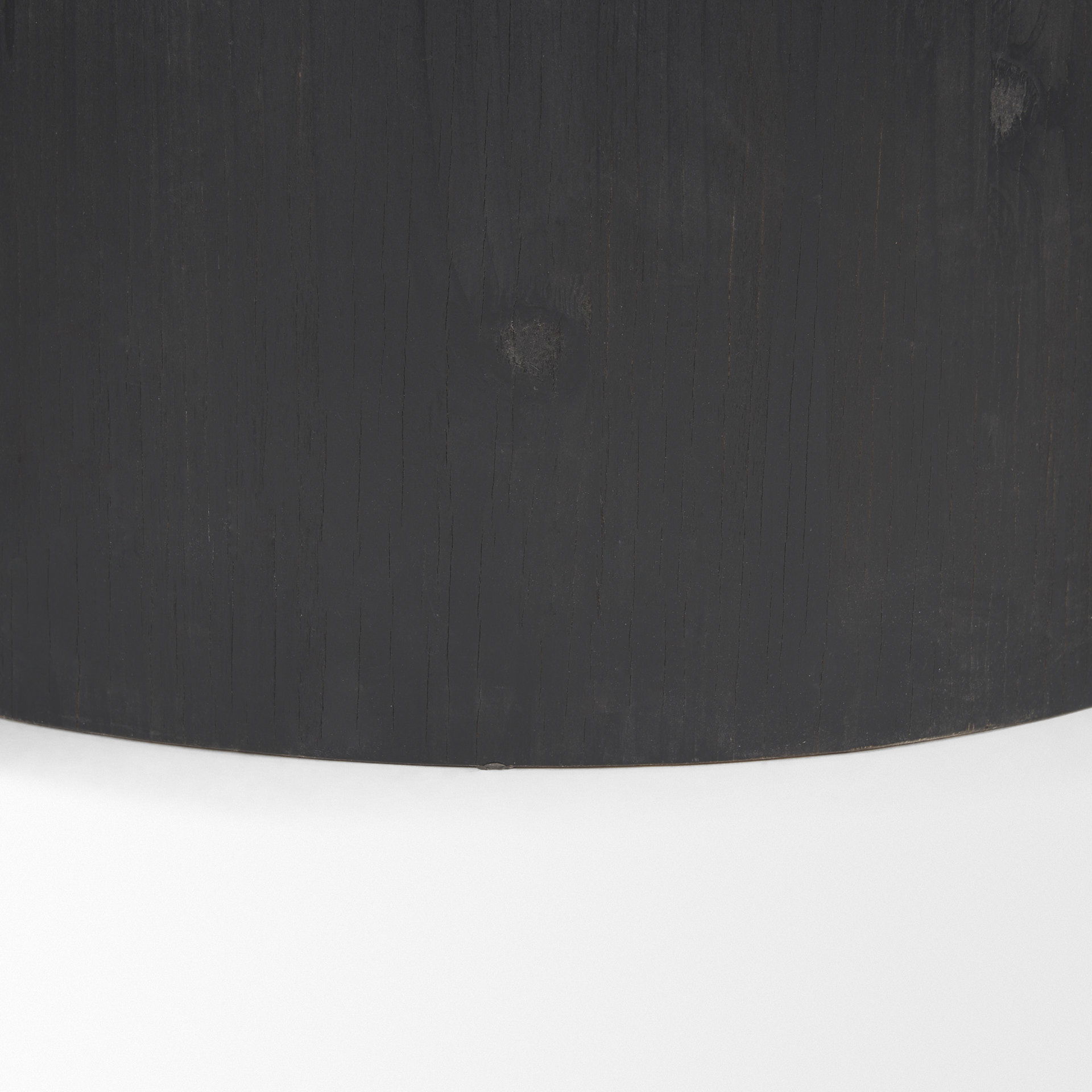 Wenopa Matte Black Wood with Natural Jute Accent Tables, Side & End Table by Mercana, 33.5" length x 18.75" width x 19.75" height View 10