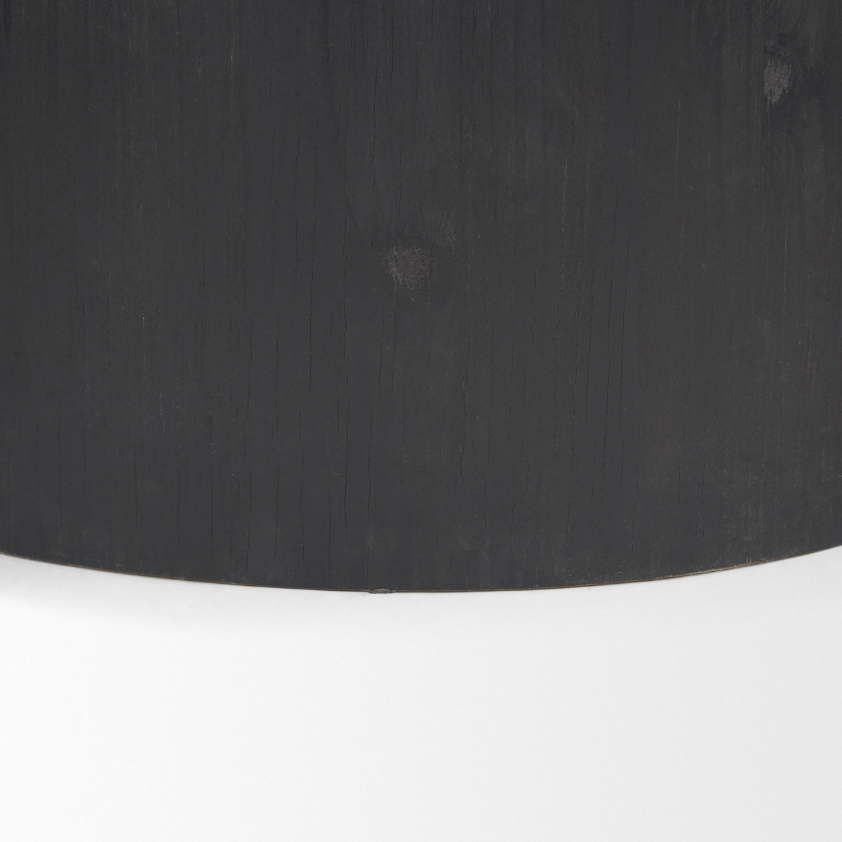 Wenopa Matte Black Wood with Natural Jute Accent Tables, Side & End Table by Mercana, 33.5" length x 18.75" width x 19.75" height View 10